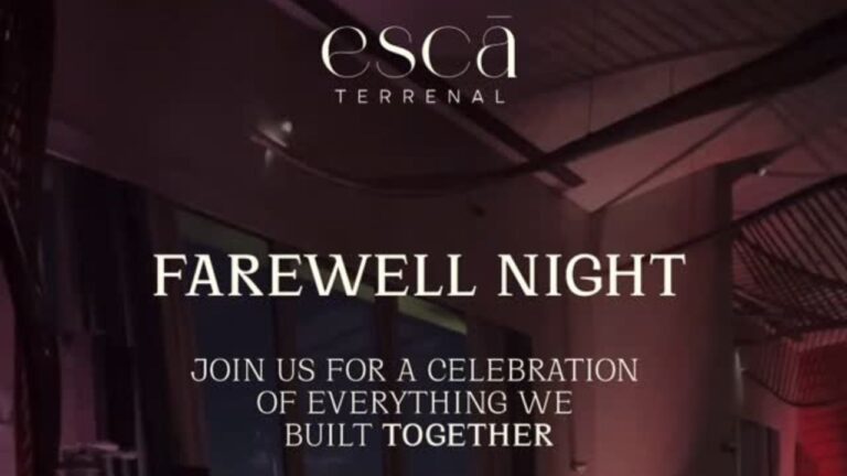 Farewell Night at Esca Terrenal